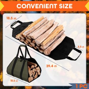 VIKROM Firewood Carrier With Handles - Wood Carrier for Firewood Log Carrier for Firewood Bag Fire Wood Carrier Tote Firewood Carrier Bag Christmas Gift