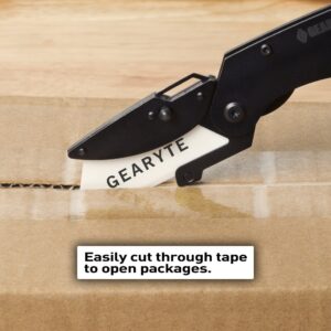 Gearyte Ceramic Utility Blade Replacements for Box Cutters and Utility Knives - Harder Than Steel Zirconia Ceramic and Razor Sharp - 5 Pack with Case