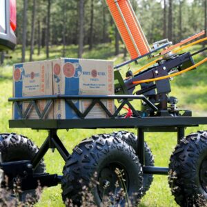 Do All Outdoors Flyway 4x4 60 Clay, Clay Pigeon Skeet Thrower with Towable Rugged Wagon and Wobbler Kit