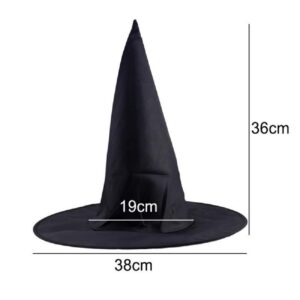 3Pcs Halloween Witch Hats for Women Costume Witch Hat Costume Accessory for Halloween Party Decorations