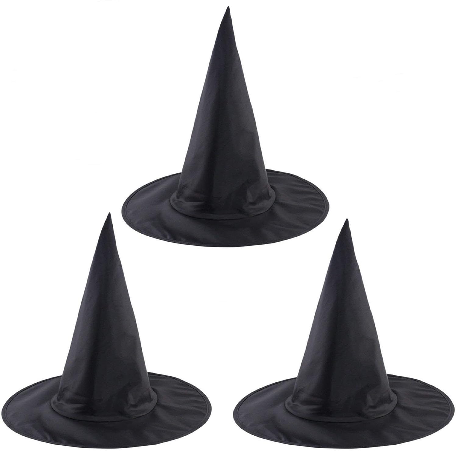 3Pcs Halloween Witch Hats for Women Costume Witch Hat Costume Accessory for Halloween Party Decorations