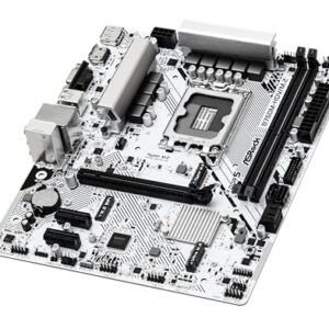 ASRock Motherboard B760M-HDV/M.2 Intel 12th and 13th Generation CPU (LGA1700) Compatible B760 Chipset DDR5 Micro ATX Motherboard