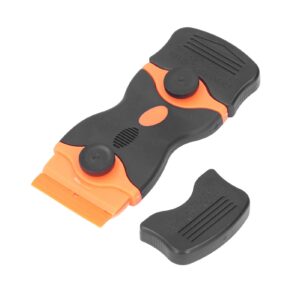 scrapers, 2 in 1 scraper tool abs metal plastic blades protective cover for rv