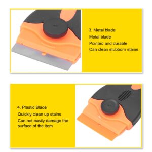 Scrapers, 2 in 1 Scraper Tool ABS Metal Plastic Blades Protective Cover for RV