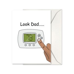 gifting giggles funny happy birthday card for dad – great happy bday gift for father, papa, step dad, daddy, padre | 30th 40th 50th 60th 70th 80th 90th