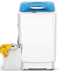 portable washing machine 17.8lbs with built-in pump, 2.4 cu.ft portable washer, 8 programs & 3 water temps choices & 3 water levels for apartment dorm