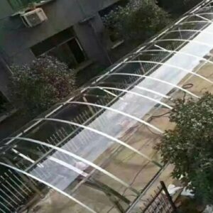 Clear Polycarbonate Roofing Sheets,Weather-Resistant Transparent Acrylic Plastic Sheet,Cold Frame Cladding,for Greenhouse Canopy Carport Bus Shelters Glass Replacement Panels (0.8x4m(2.62x13.1ft))