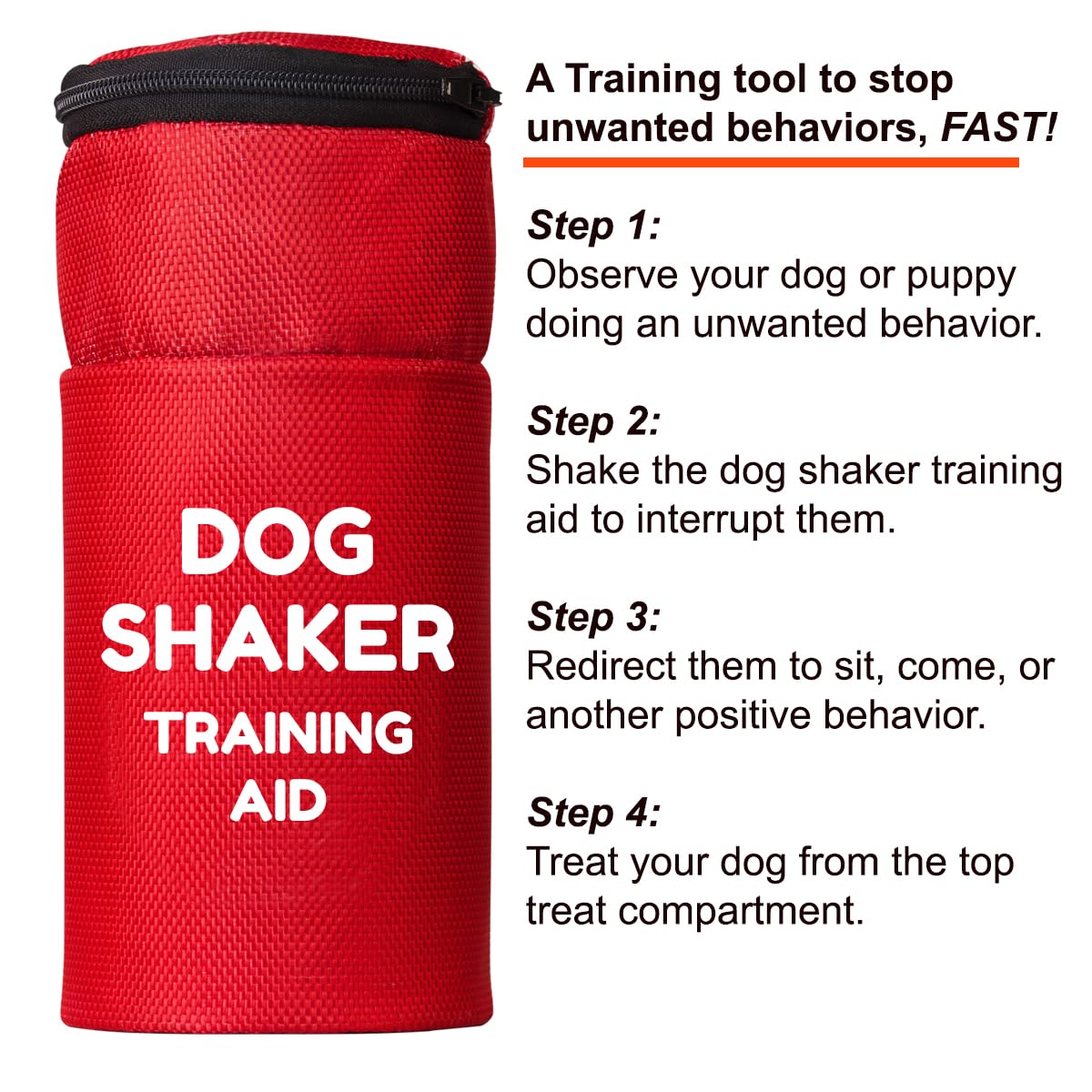 Shaker Can for Dogs, Stop Barking, Shake Trainer For Dogs, Dog Training Bark Silencer, Pennies, Coins, Pet Corrector, Barking Deterrent, Dog Training & Behavior Aids, Anti Bark Control, No Shock