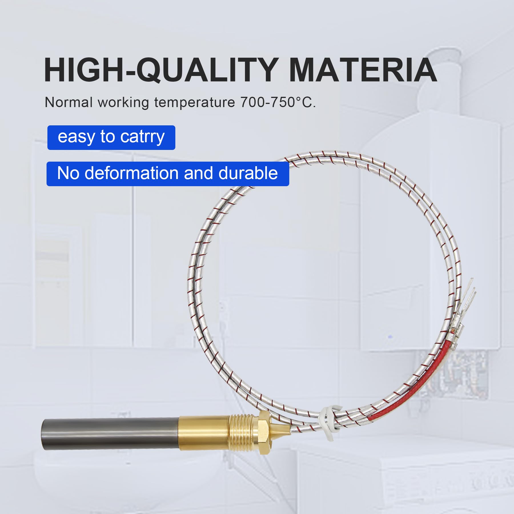 Laofudech Q313A 750mv 36 Inch Pilot Assembly Thermopile Fits for Ovens, Water Heaters, Stove Accessories and Ignition Gas Stoves