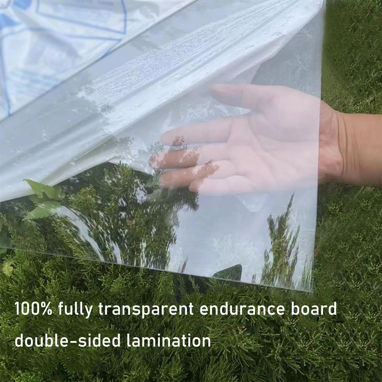 Clear Polycarbonate Roofing Sheets,Weather-Resistant Transparent Acrylic Plastic Sheet,Cold Frame Cladding,for Greenhouse Canopy Carport Bus Shelters Glass Replacement Panels (0.8x4m(2.62x13.1ft))