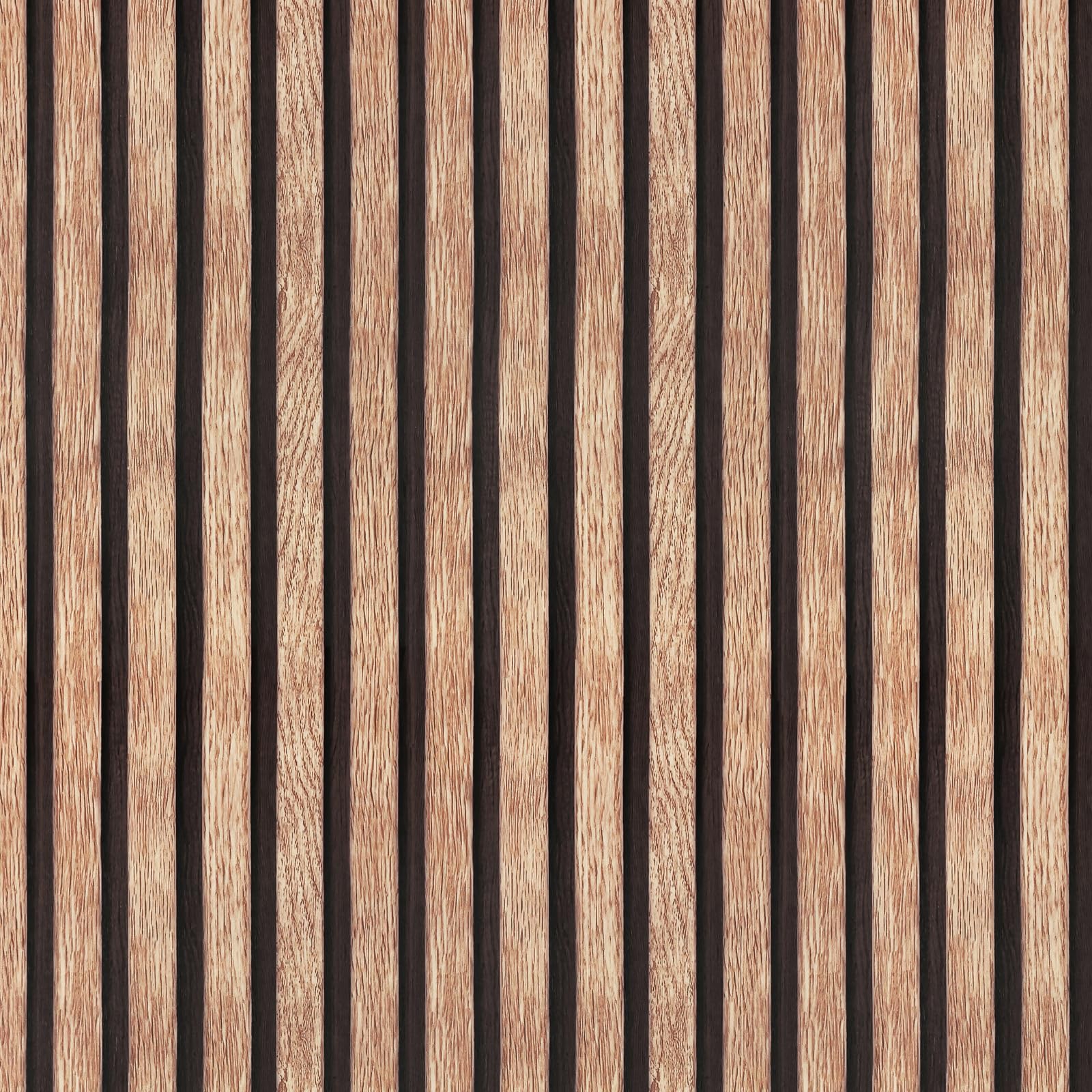 Yun-aeon Natural Wood Peel and Stick Wallpaper Wood Slats - 17.3"x 160" Tan Self-Adhesive Waterproof Vinyl Removable Wall Paper for Wall Decor Bedroom