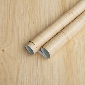 heroad brand light wood grain wallpaper oak peel and stick wallpaper wood contact paper thicken textured for table cabinets decoration countertops waterproof self adhesive thicken vinyl 78.7”x17.5”