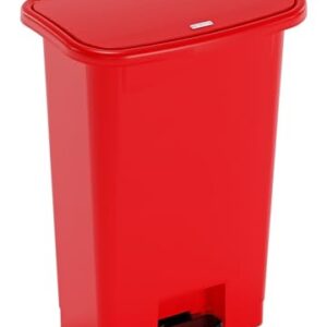 Detecto Waste Mate Plastic Waste Receptacle WM-24RED, (24 Gallon)