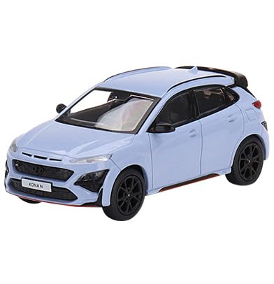 Hyundai Kona N Performance Light Blue Limited Edition to 1800 Pieces Worldwide 1/64 Diecast Model Car by True Scale Miniatures MGT00450