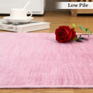 ROYHOME 9x12 Living Room Area Rug Modern Ombre Area Rug Non-Slip Washable Indoor Area Rug Contemporary Area Rug Large Floor Carpet for Bedroom Nursery, Pink