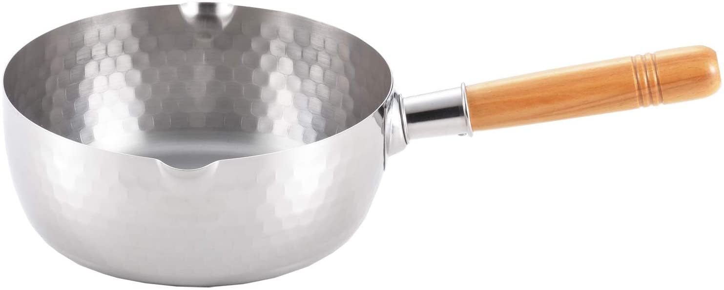 Japanese Stainless Steel Yukihira Saucepan, Made in Japan (1, 2.2 Quart)