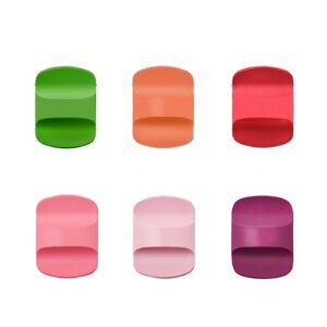 soeor magslider 6 pack replacement for yeti magnetic lids (pink harbor, ice pink, bimini pink, canopy green, king crab, high desert clay)