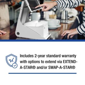 Star Micronics TSP143IVUE USB/Ethernet (LAN) Thermal Receipt Printer with Android Open Accessory (AOA), CloudPRNT, Cutter, and Internal Power Supply - Gray (Renewed)