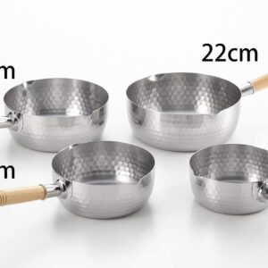 Japanese Stainless Steel Yukihira Saucepan, Made in Japan (1, 2.2 Quart)