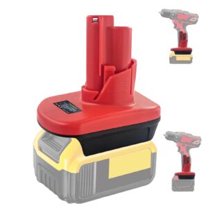 laimiao battery adapter for milwaukee 12v, for dewalt 20v & for milwaukee m18 18v li-on battery convert to for milwaukee m12 12v battery, for milwaukee m12 12v power tool