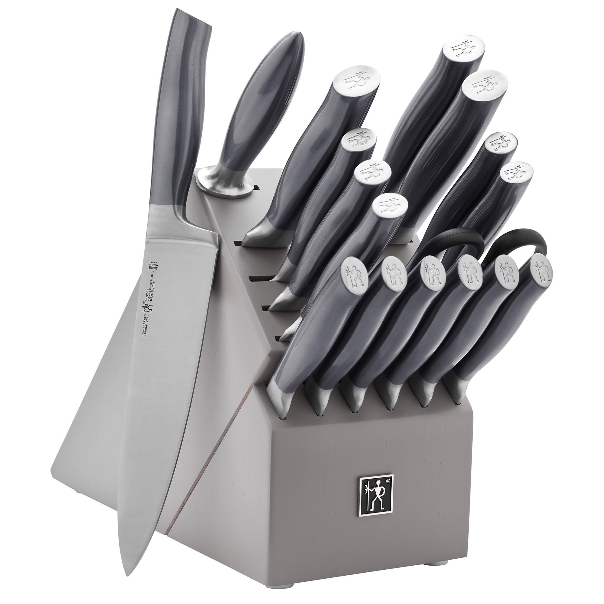 HENCKELS Graphite Knife Block Set, 18, Grey