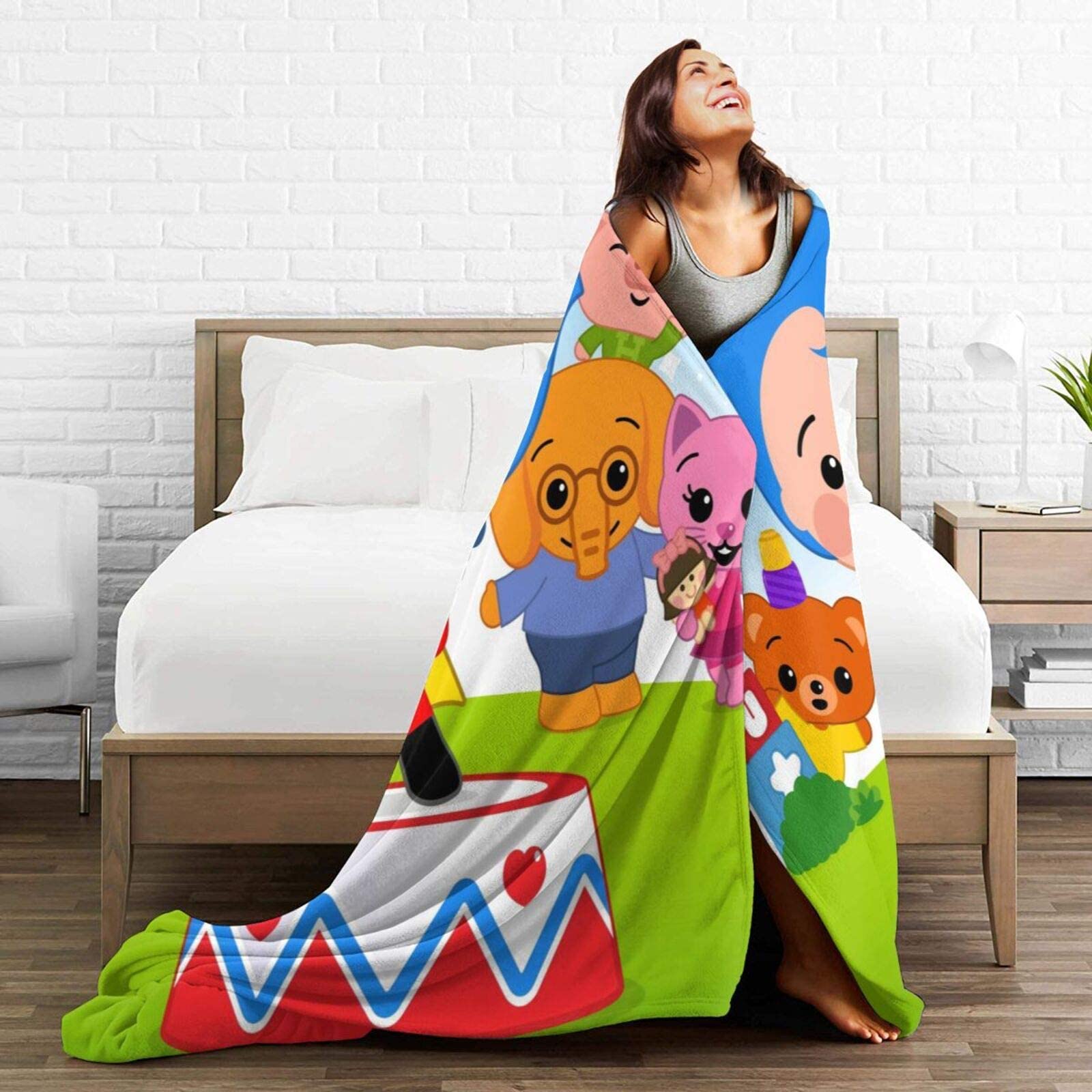 uthgxiu plim Anime plim Blanket Throw Fuzzy Lightweight Plush for Kids Boys Girls Adults 3D Fashion Print Blanket Perfect for Sofa,Bed,Suitable for All Seasons 40"X30"