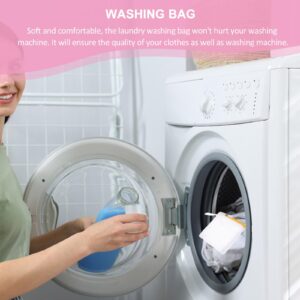 AOKWAWALIY 6pcs Laundry Bags Zipper Wash Bags Mini Mesh Washing Bags Net Bags Foldable Washing Machine Bags Soap Pouch Saver Laundry Pouch for Underwear Panties Small Accessories