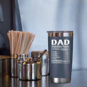 NewEleven Christmas Gifts For Dad - Birthday Gifts For Dad From Daughter, Son, Kids - Husband Gifts - Birthday Present Ideas For Father, Husband, New Dad, Bonus Dad From Daughter, Son - 20 Oz Tumbler