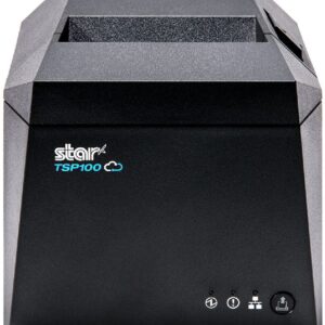 Star Micronics TSP143IVUE USB/Ethernet (LAN) Thermal Receipt Printer with Android Open Accessory (AOA), CloudPRNT, Cutter, and Internal Power Supply - Gray (Renewed)