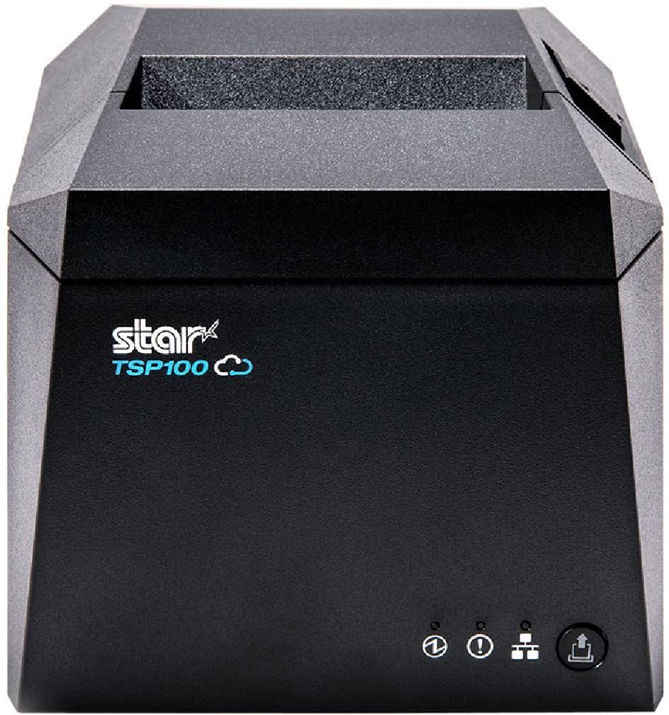 Star Micronics TSP143IVUE USB/Ethernet (LAN) Thermal Receipt Printer with Android Open Accessory (AOA), CloudPRNT, Cutter, and Internal Power Supply - Gray (Renewed)