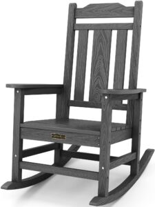 serwall outdoor rocking chair gray