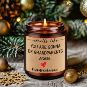 Miracu Scented Candle, Second Time Grandparents Gifts, Pregnancy Announcement for Grandparents Baby Announcement, Pregnancy Reveal to Parents, Baby Announcements Reveal Ideas for Grandparents Grandma