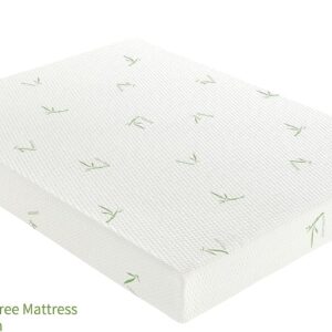 Hbaid Twin Mattress, 5 Inch Memory Foam Mattress in a Box with Breathable Bamboo Cover, Medium Firm Gel Mattress for Bunk Bed, Trundle Bed, CertiPUR-US Certified