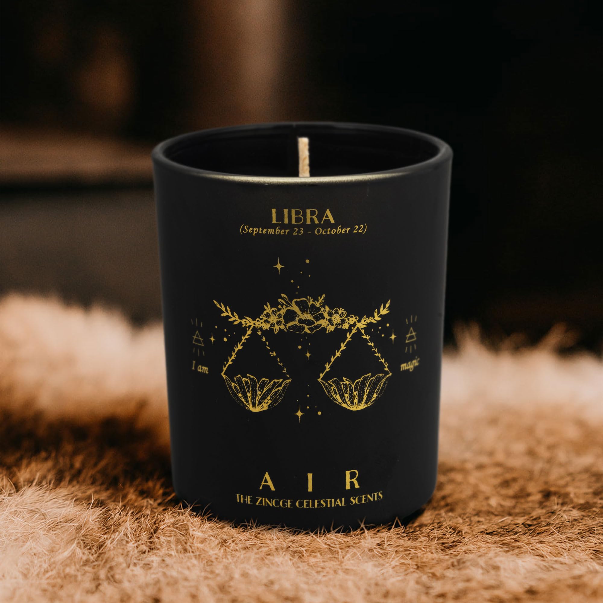 Libra Candle for Women, ZINCGE Zodiac Sign Libra Gifts for Men Candle Astrology Gifts, September Birthday Gifts, Scented Candles for Men Christmas Gifts, Soy Candles for Home Scented