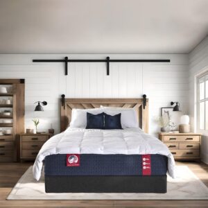 wolf queen mattress - 13-inch plush comfort memory foam hybrid mattress with 9 layers, individually wrapped coil, cooling design, 101-night trial, provides the right level of comfort and support