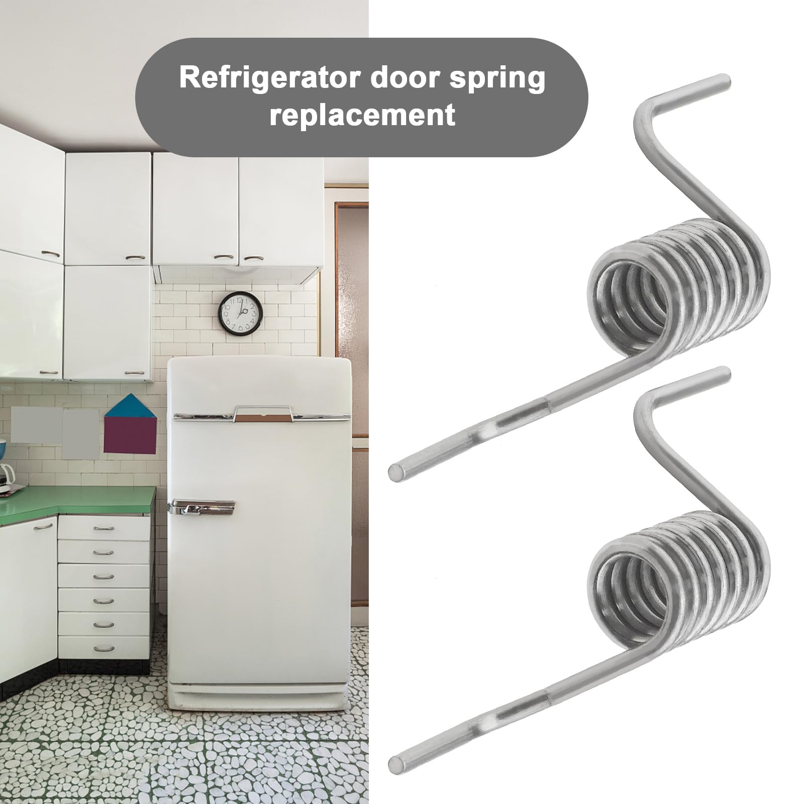 Create idea 4Pcs Refrigerator Door Spring Replacement MHY62044106 2676261 Compatible with LG LFC28768SB LFC28768ST Refrigerator Accessories