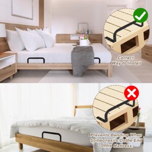 6 PCS Mattress Retainer Bar, Mattress Slide Stopper, Keep Mattress Topper from Sliding, Stopper to Prevent Sliding Holder in Place, Anti Slip Mattress Gripper for Most Soft Bed Mattress