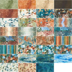 Desert Oasis Charm Pack by Create Joy Project; 42-5" Precut Fabric Quilt Squares