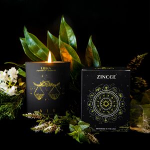 Libra Candle for Women, ZINCGE Zodiac Sign Libra Gifts for Men Candle Astrology Gifts, September Birthday Gifts, Scented Candles for Men Christmas Gifts, Soy Candles for Home Scented