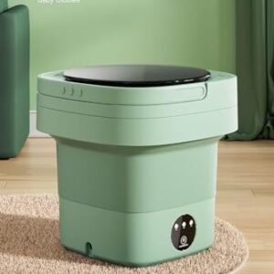 MacLehose Mini Portable Washing Machine,9L, Mini Washer and Dryer Combo, Foldable,Portable Washer Machine for Baby Clothes, Underwear or Socks,Small Clothes, Camping&Travel Laundry,Mini Washer