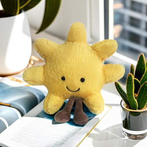 New Moon Sunshine Plush Toy Cute Smile Fun Filled Animal Pillow Soft Plush Toy for Children's Birthday Gift