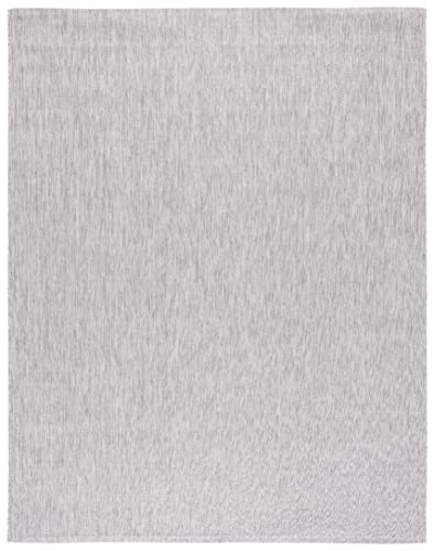 SAFAVIEH Courtyard Collection Area Rug - 10' x 14', Grey & Grey, Indoor/Outdoor & Washable, Ideal for Patio, Backyard, Mudroom (CY8520-36811-10)