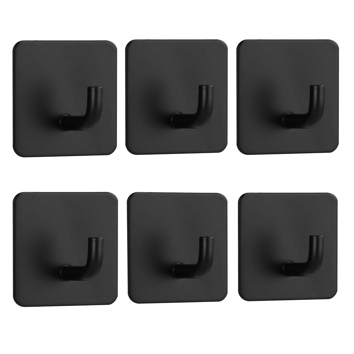 Aobanto Adhesive Wall Hooks 3 Heavy Duty m Hooks for Hanging Towel Hook Shower Door Hooks for Bathroom Kitchen Towel Holder Robe Hange(Black)