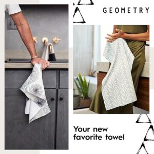 GEOMETRY Kitchen Tea Towel - Quick Dry Microfiber Cloth Dish Towels for Kitchen Drying - Premium Quick Dry Towel (Spring Sprout, 1-Pack)