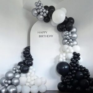 100pcs White Balloons 12inch, White Latex Balloons for Wedding Engagement Bridal Shower Bachelorette Christmas Birthday Party Decorations (with White Ribbon)