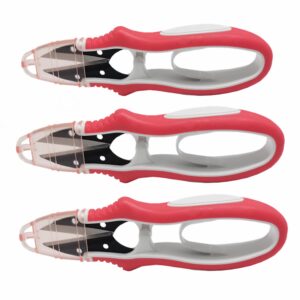 honeysew 3pcs 5 inch sewing scissors clipper thread snips small embroidery thrum yarn thread cutter with sheath cover trimming nipper for stitch diy supplies thread cutter tool (3pcs red thread snips)