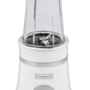 Dominion BlendMax™ Personal Blender for Shakes and Smoothies with 350mL Travel Cup and Lid, Juices, Heavy-Duty Portable Blender & Food Processor, White