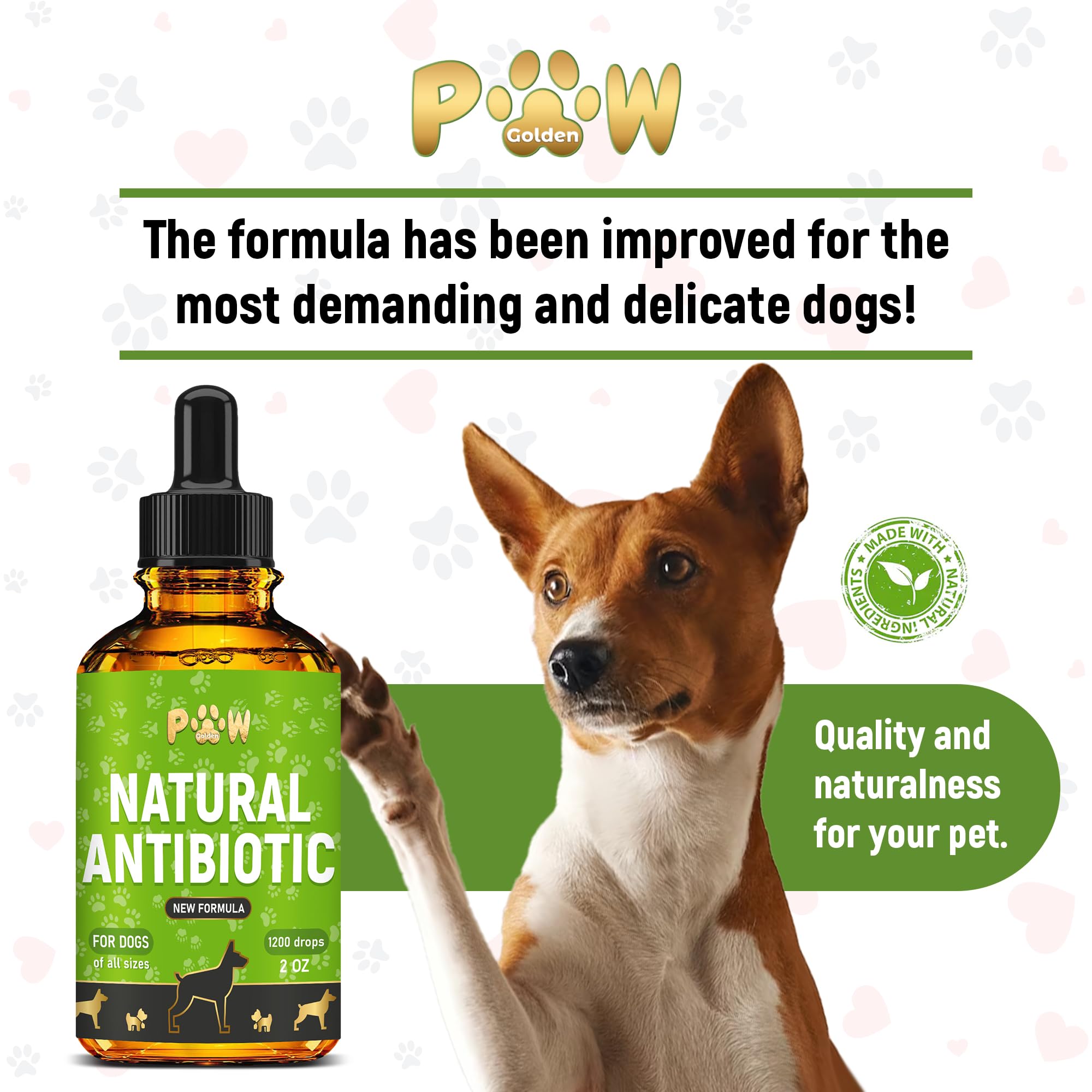 Antibiotic for Dogs | Dog Antibiotic | Antibiotics for Dogs | All Natural Antibiotics | Pet Antibiotics | Organic Ingredients | 2 oz