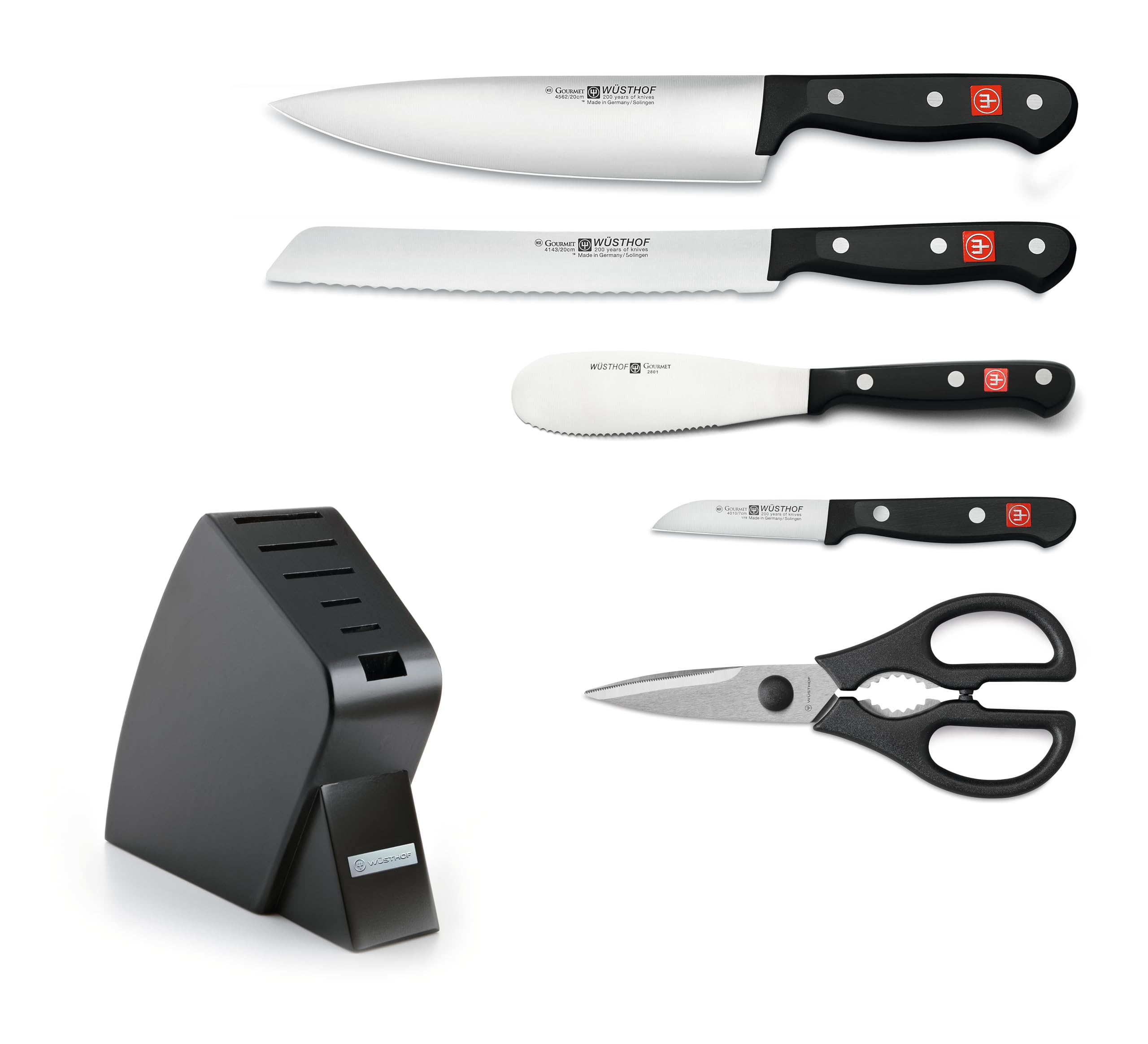 WÜSTHOF Gourmet 6-Piece Studio Knife Block Set