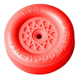 Pinewood Derby Orange Wheel & Axles Boy Scouts of America